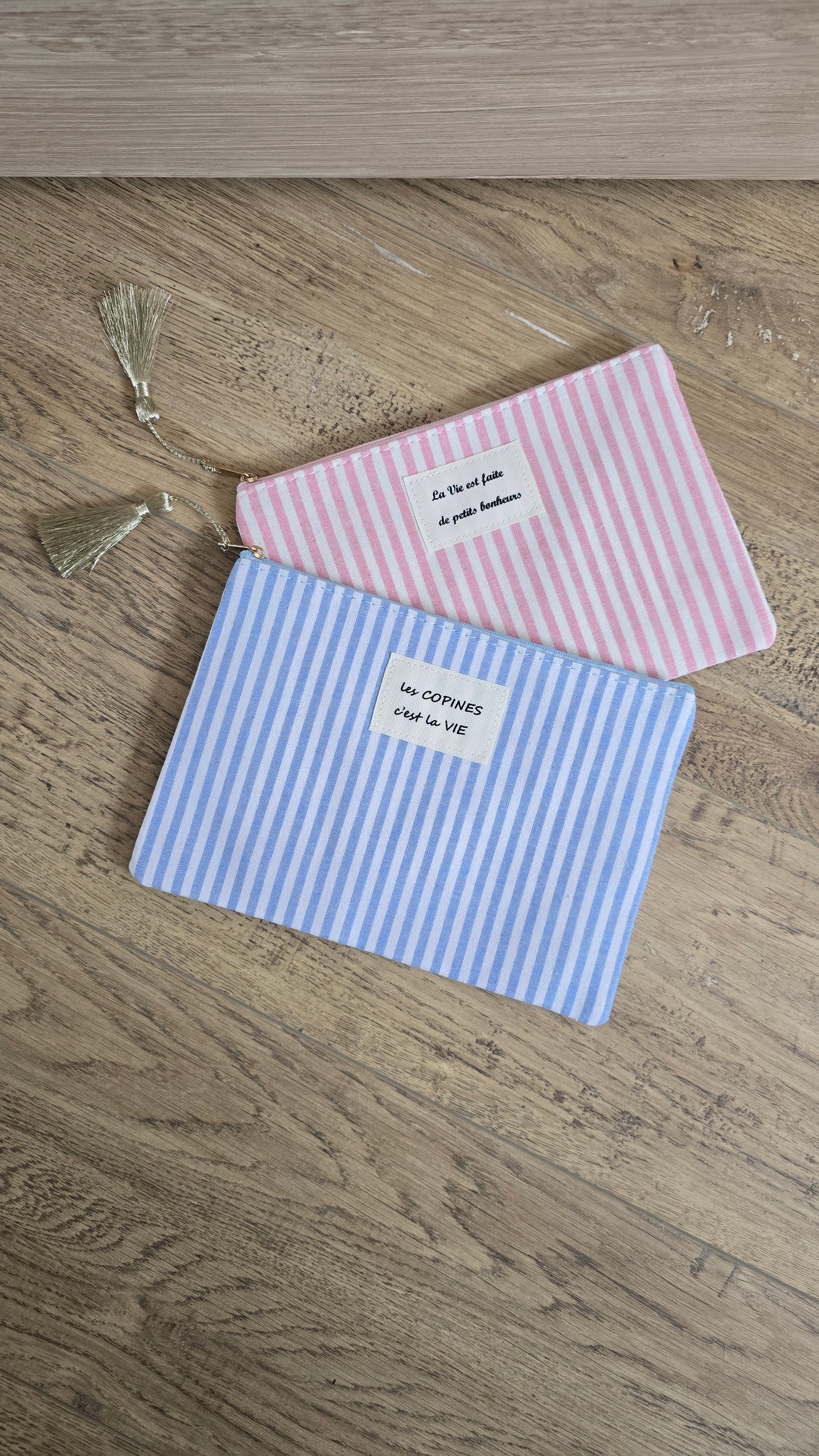 Pochette Vichy rose