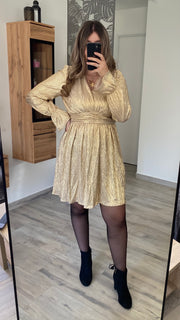 Robe dorée MARIA