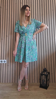 Robe verte ANAIS curvy