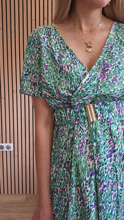 Robe verte ANAIS curvy