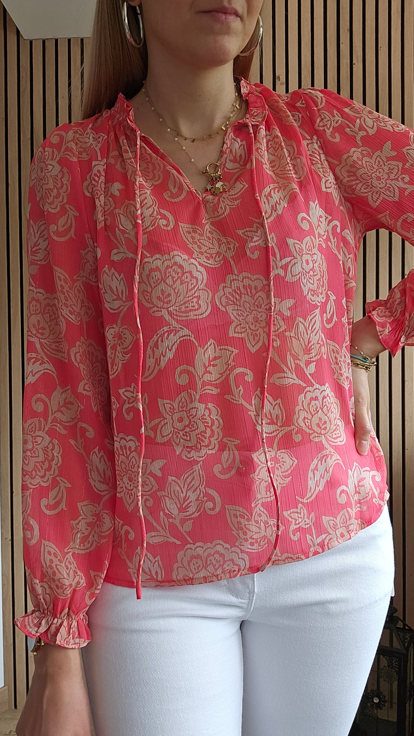 Blouse corail CARLA