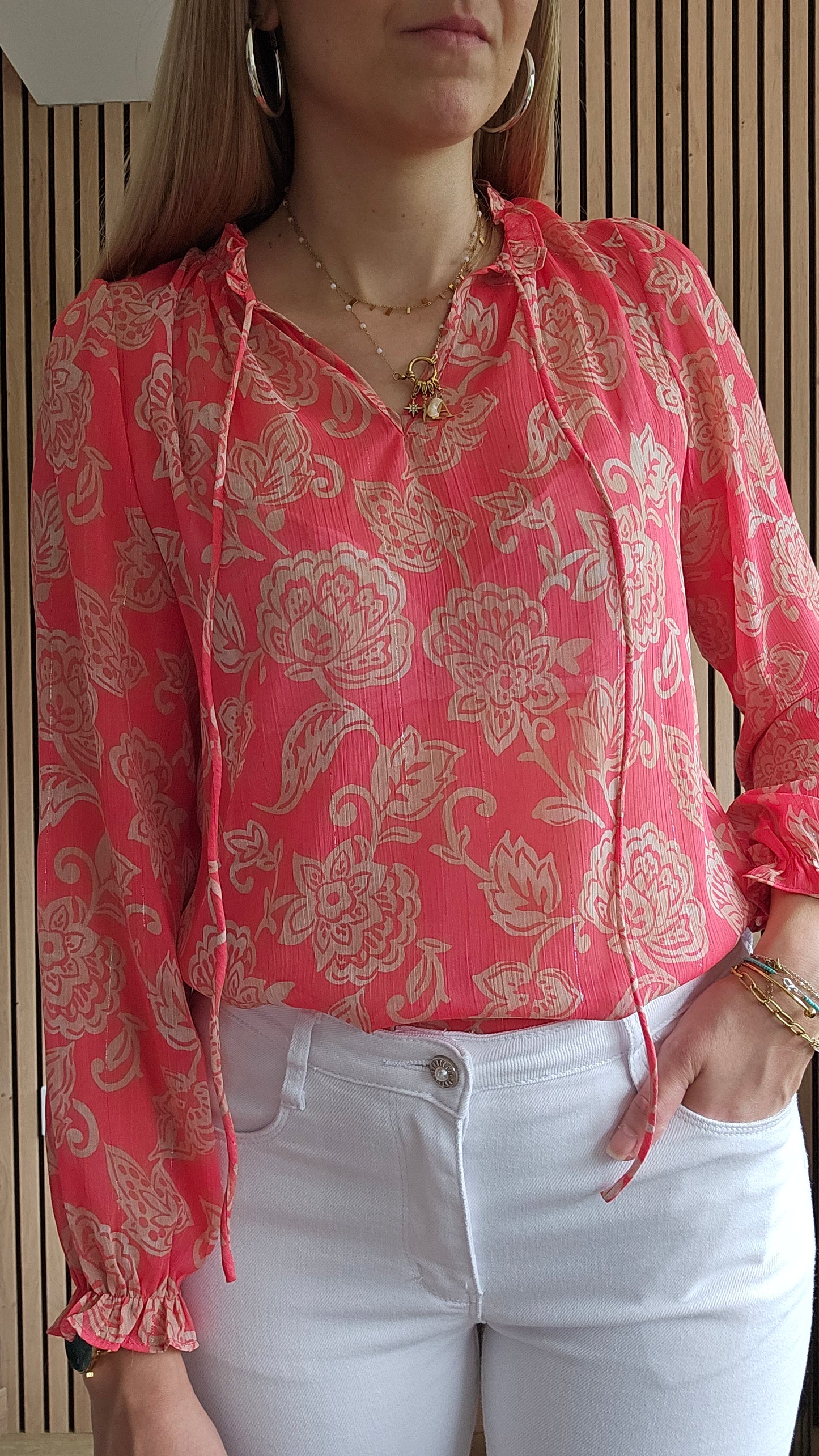 Blouse corail CARLA