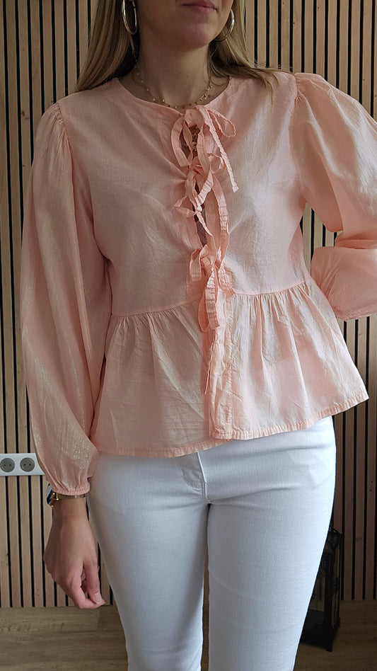 Blouse saumon SOPHIA