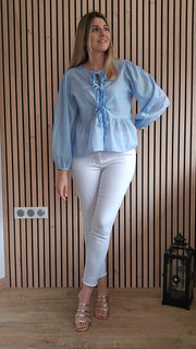 Blouse bleue SOPHIA