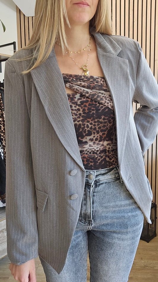 Blazer gris HORTENSE