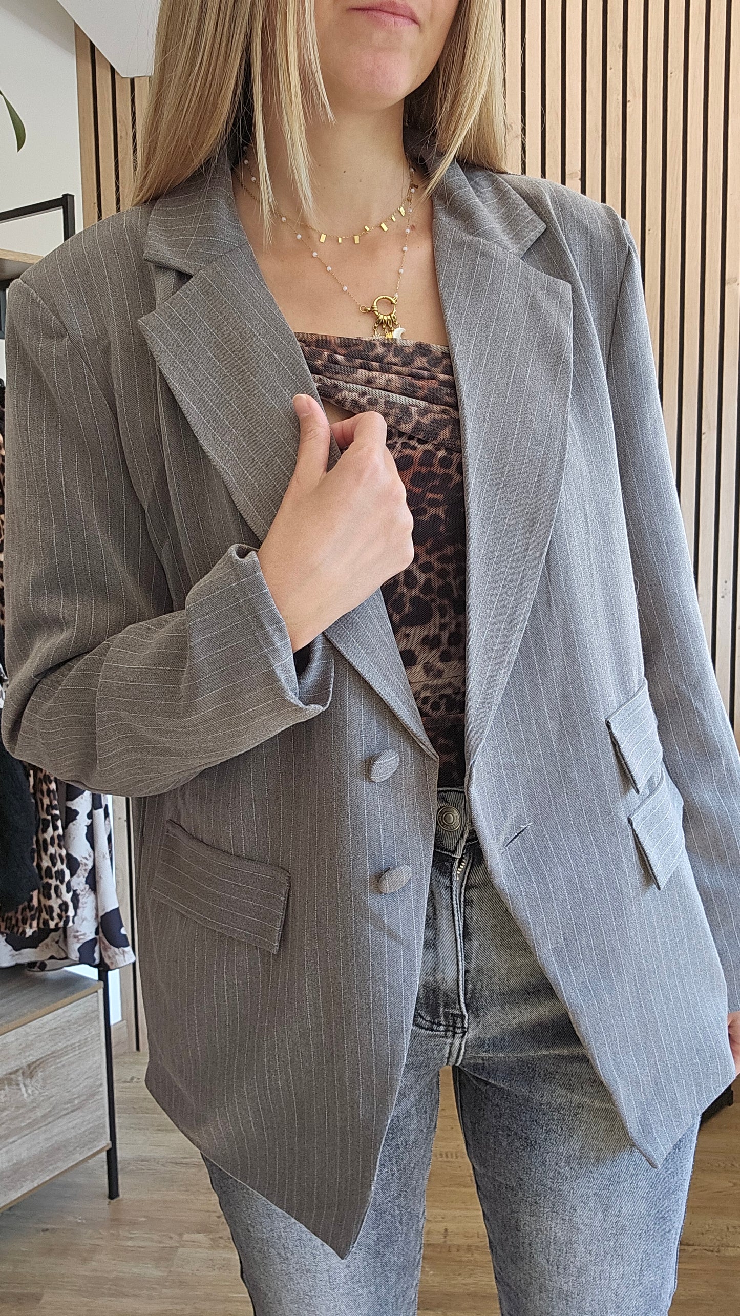 Blazer gris HORTENSE