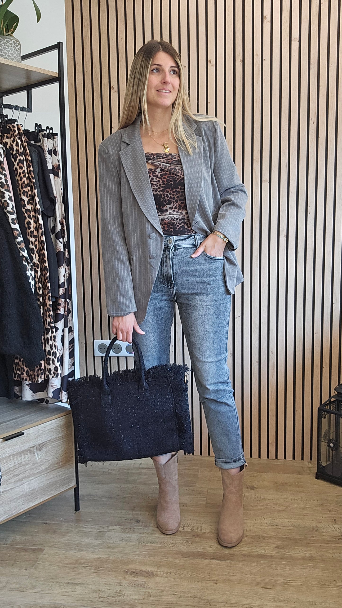 Blazer gris HORTENSE