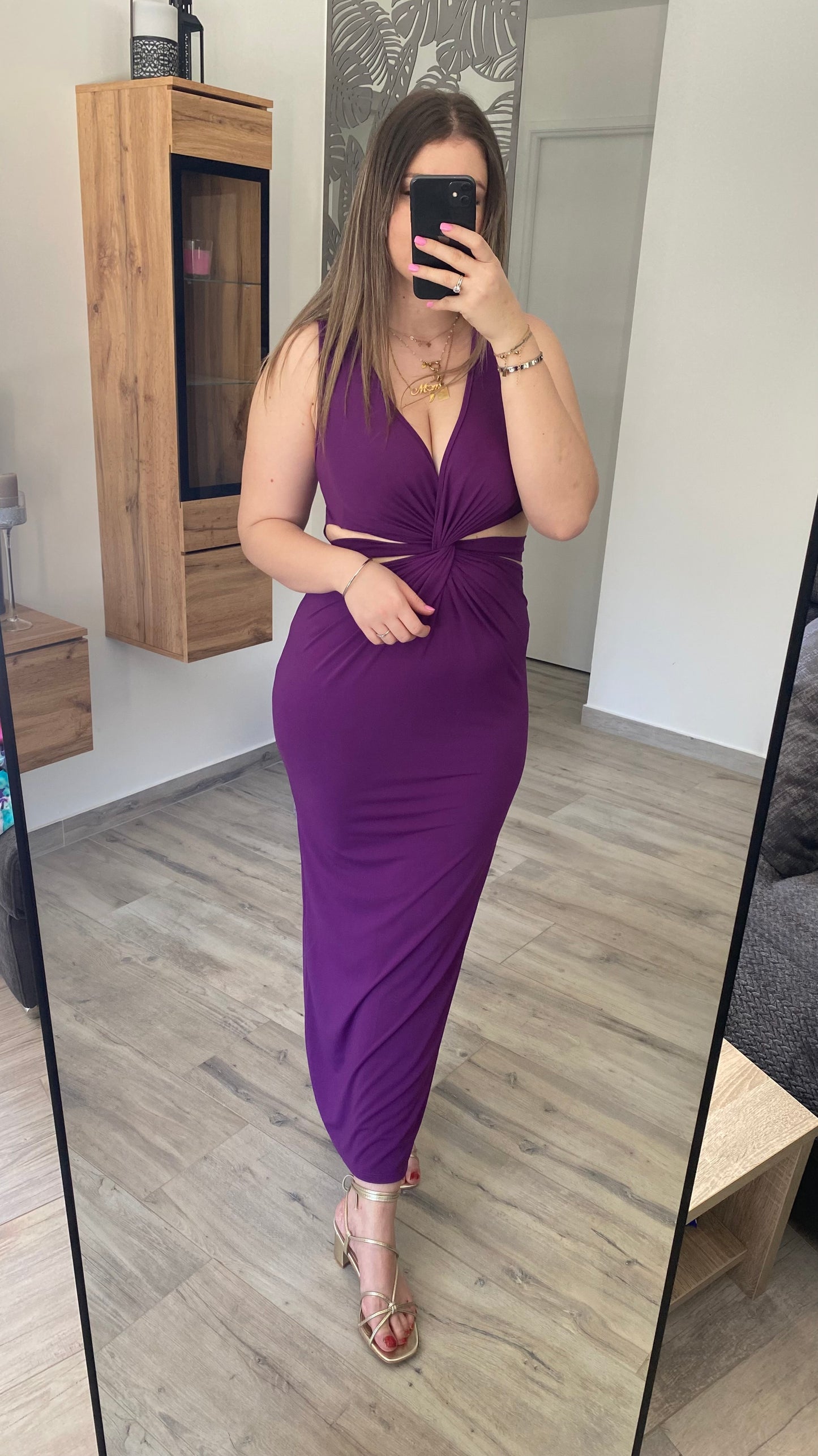 Robe violette SARAH