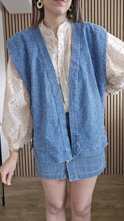 Veste en jean sans manches MANON