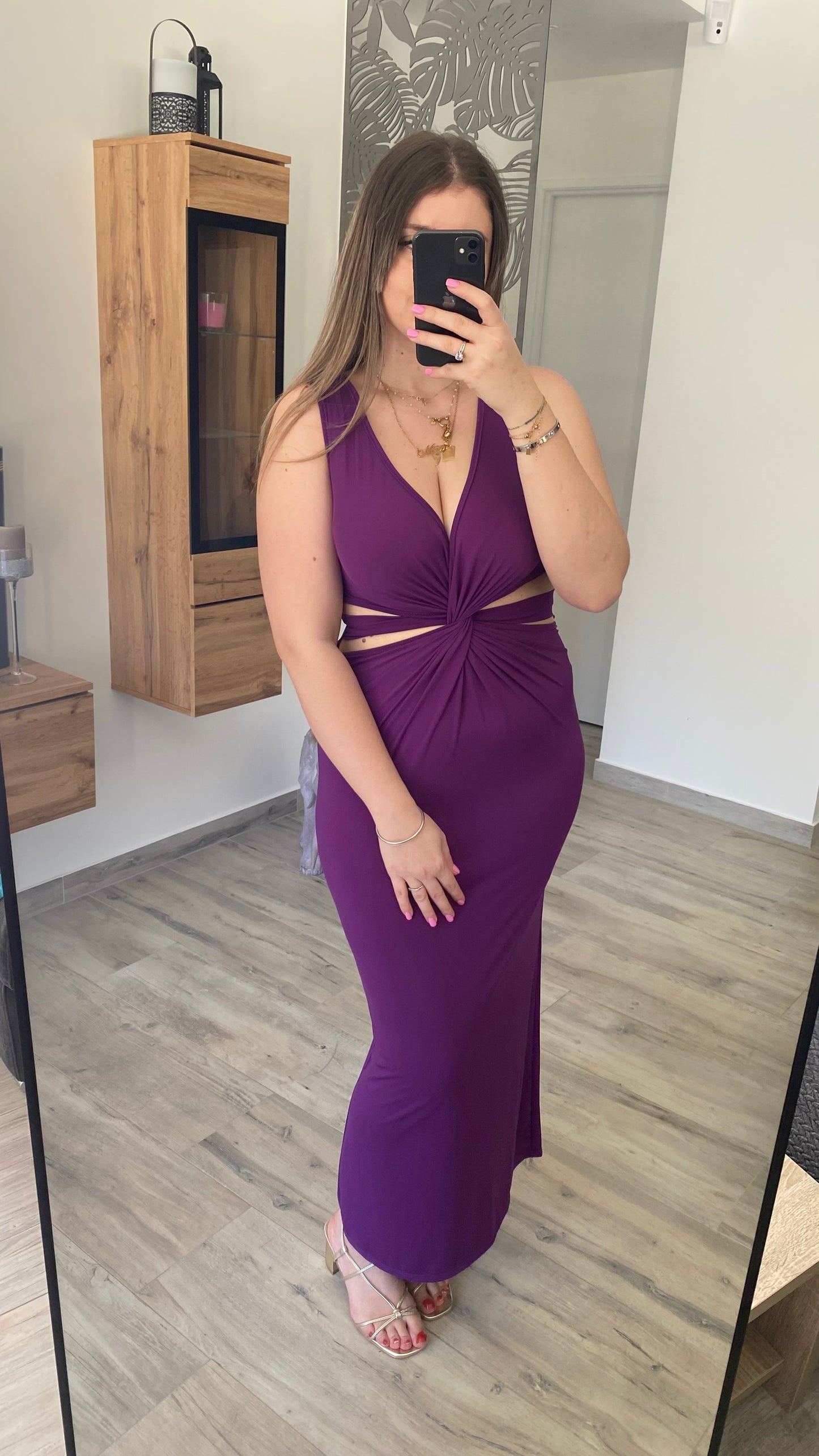 Robe violette SARAH