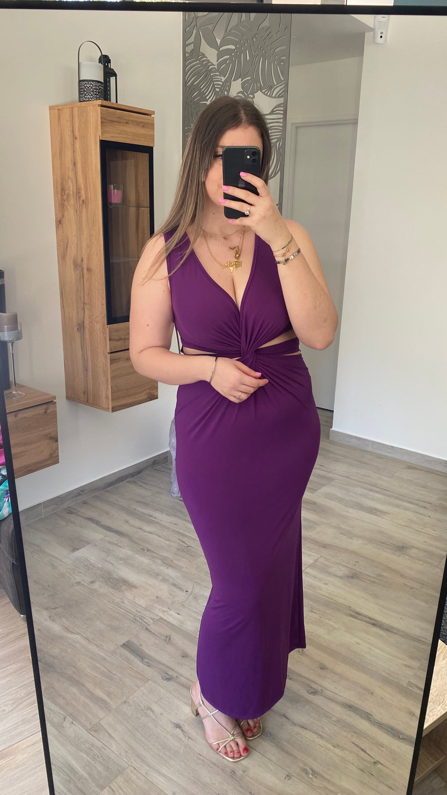 Robe violette SARAH