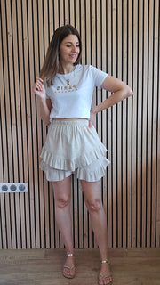 Jupe short nude VICTOIRE