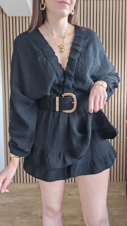 Combi short noire MYA