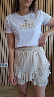 Jupe short nude VICTOIRE