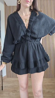 Combi short noire MYA